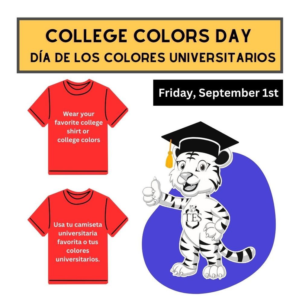 College Colors Day, dia de los colores universitarios, Friday September 1