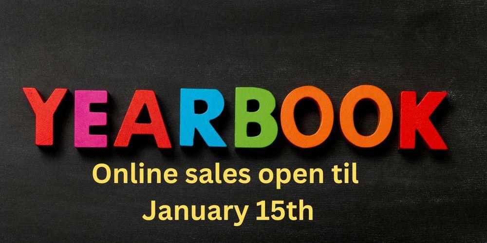 Yearbook online sales open til January 15th