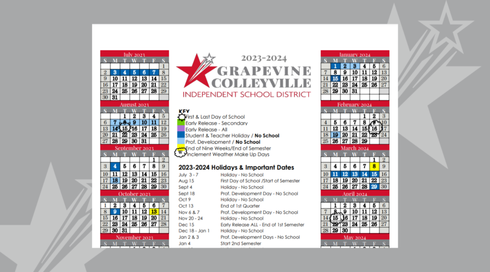 2023-2024 Instructional Calendar Approved